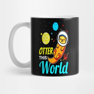 Otter This World Space Astronaut Spaceman Mug